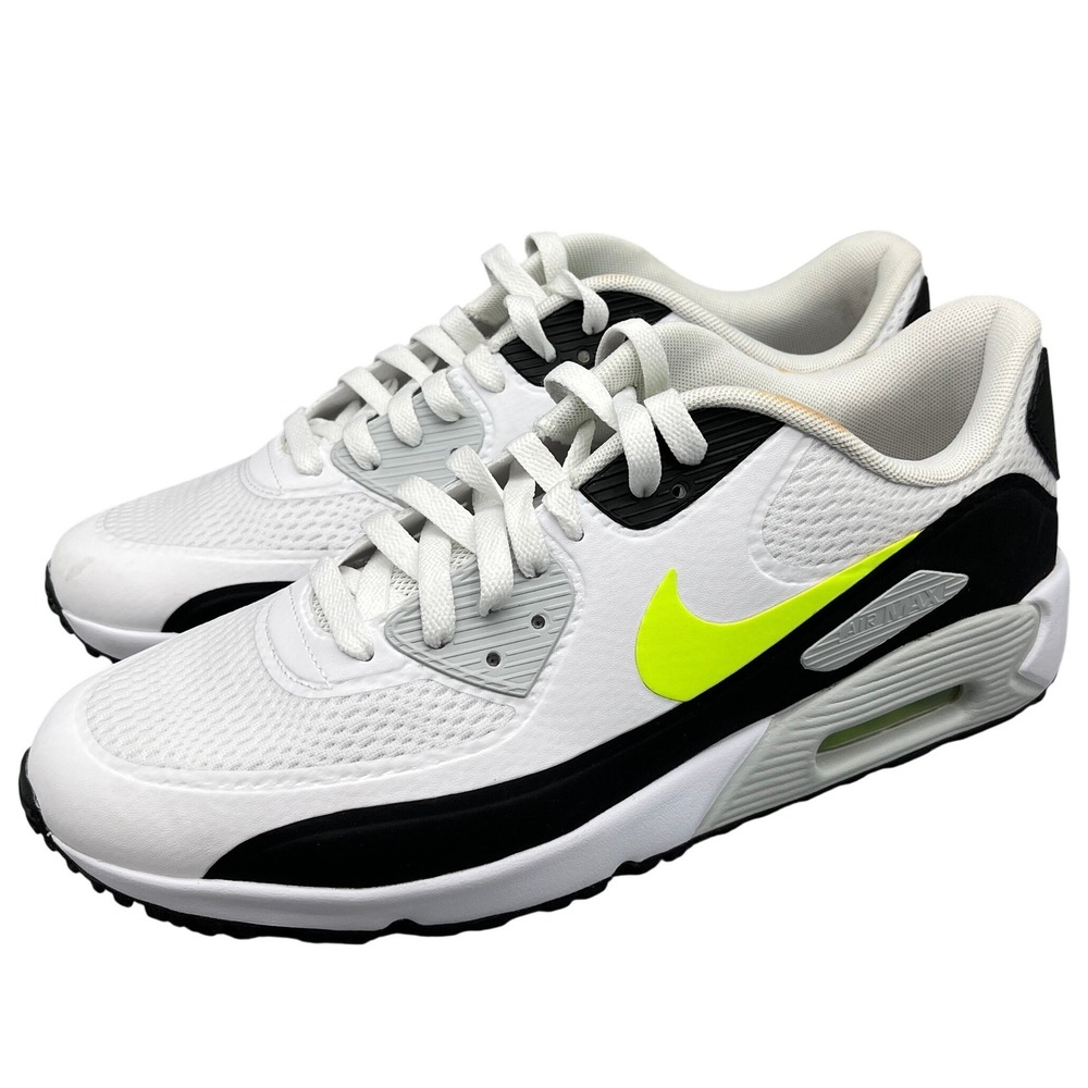 Nike Air Max 90 Golf Men 10.5 Volt Neon Spikeless Performance Shoes